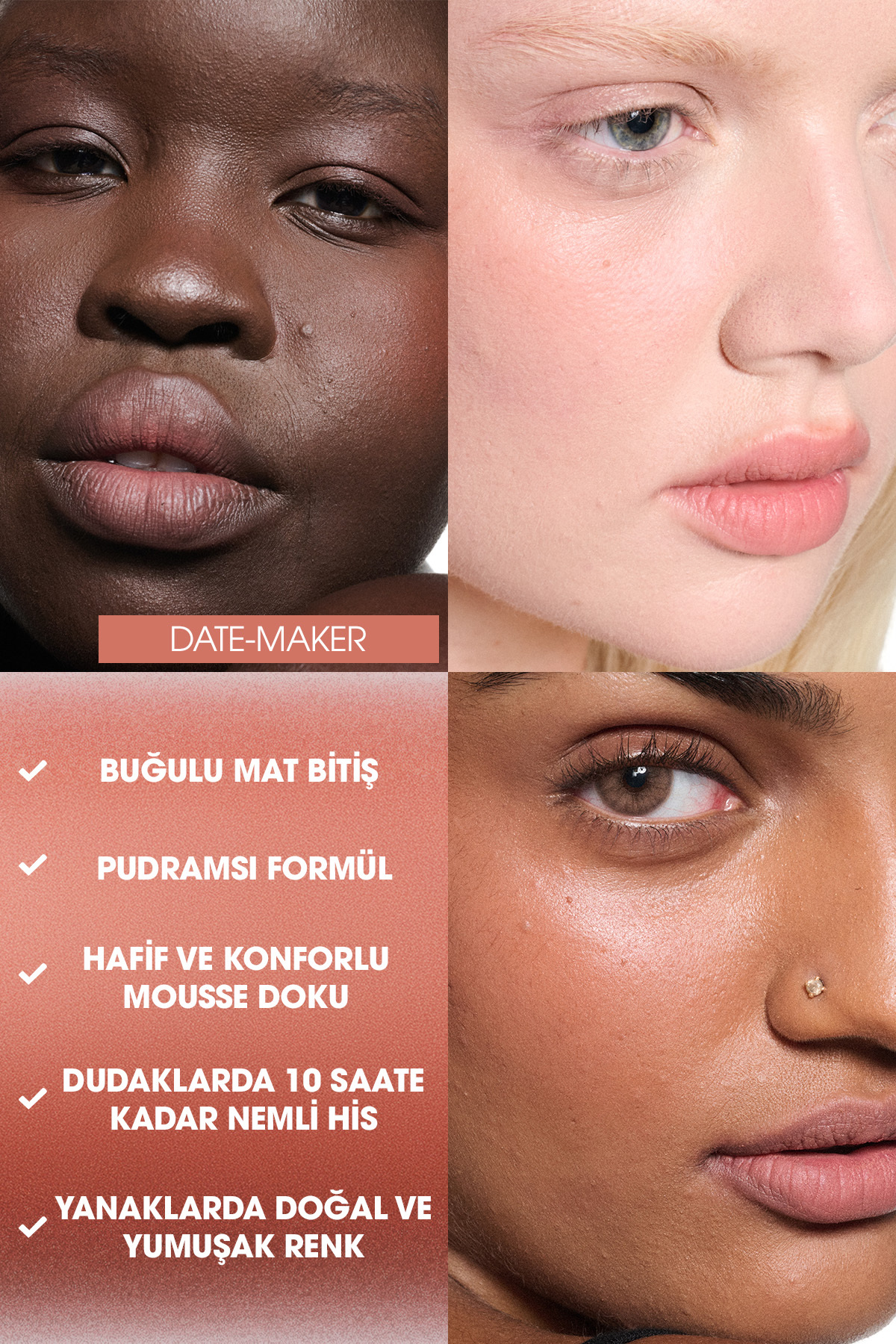 رژ لب مایع  مات Powder Kiss مدل DATE-MAKER تاریخ ساز حجم 5 میل مک MAC
