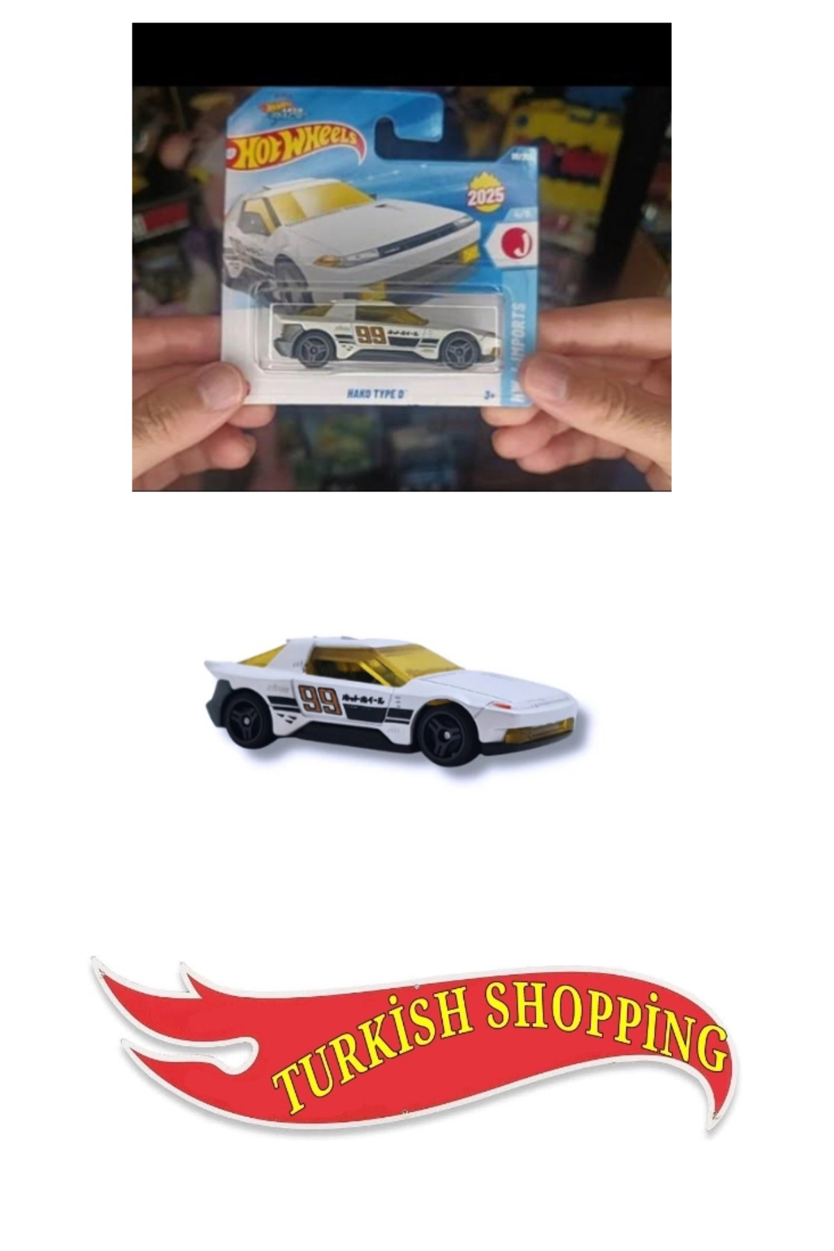 ماشین اسباب بازی 2025 مورد HAKO TYPE D هات ویلز اورجینال HOT WHEELS