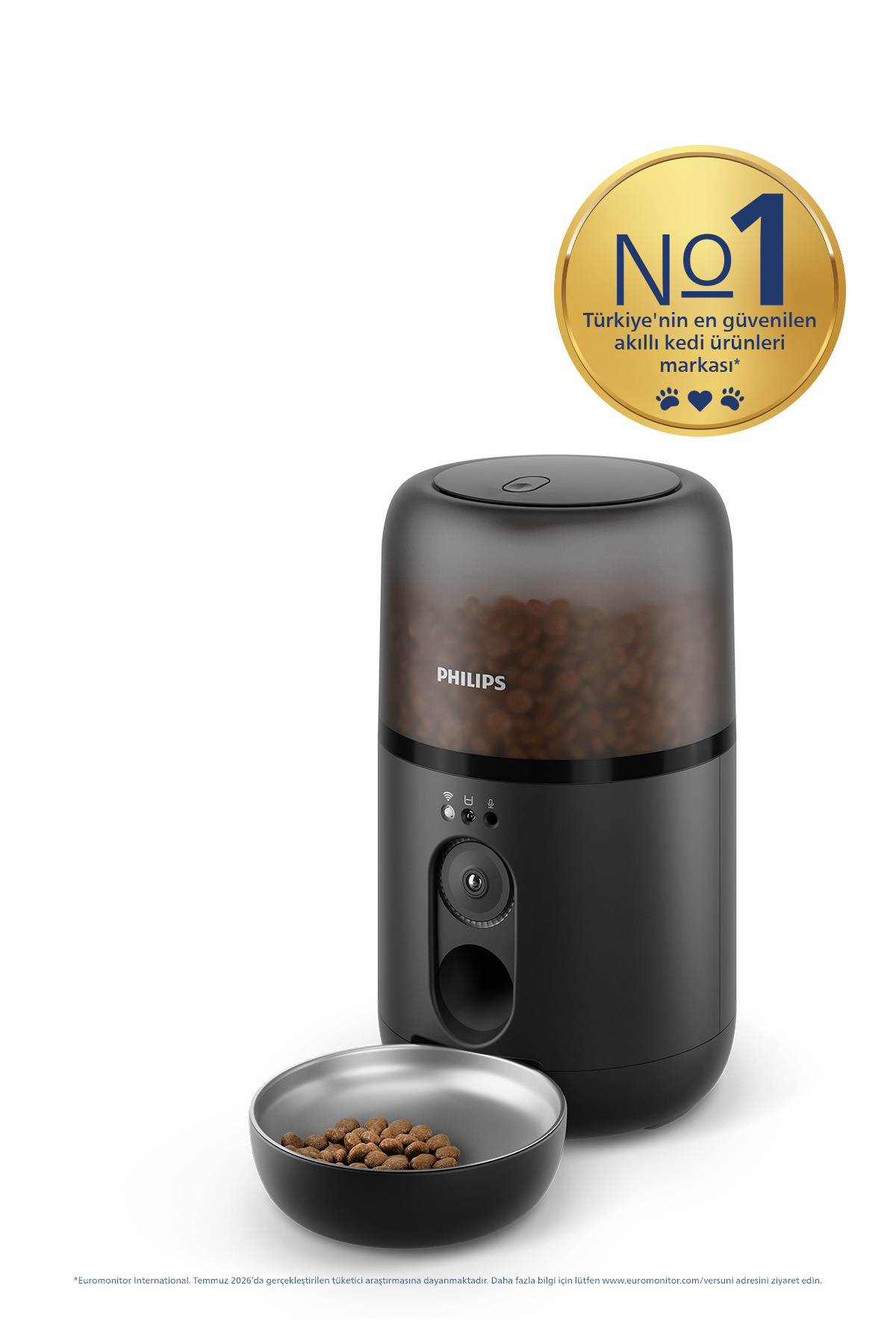 ظرف غذادهی هوشمند دوربین‌دار فیلیپس Philips PAW5320/02 با صدای دوطرفه