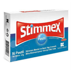 پاستیل مکمل غذایی اوتاجی Otacı Stimmex با عصاره مر و منتول، ۱۶ عدد