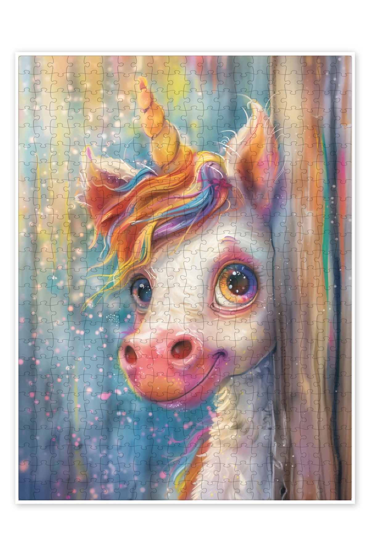 پازل اره منبت کاری مویی 500 تکه UNICORN II برای کودکان با تم حیوانات شاد هستم از ترکیه Jeronkarji