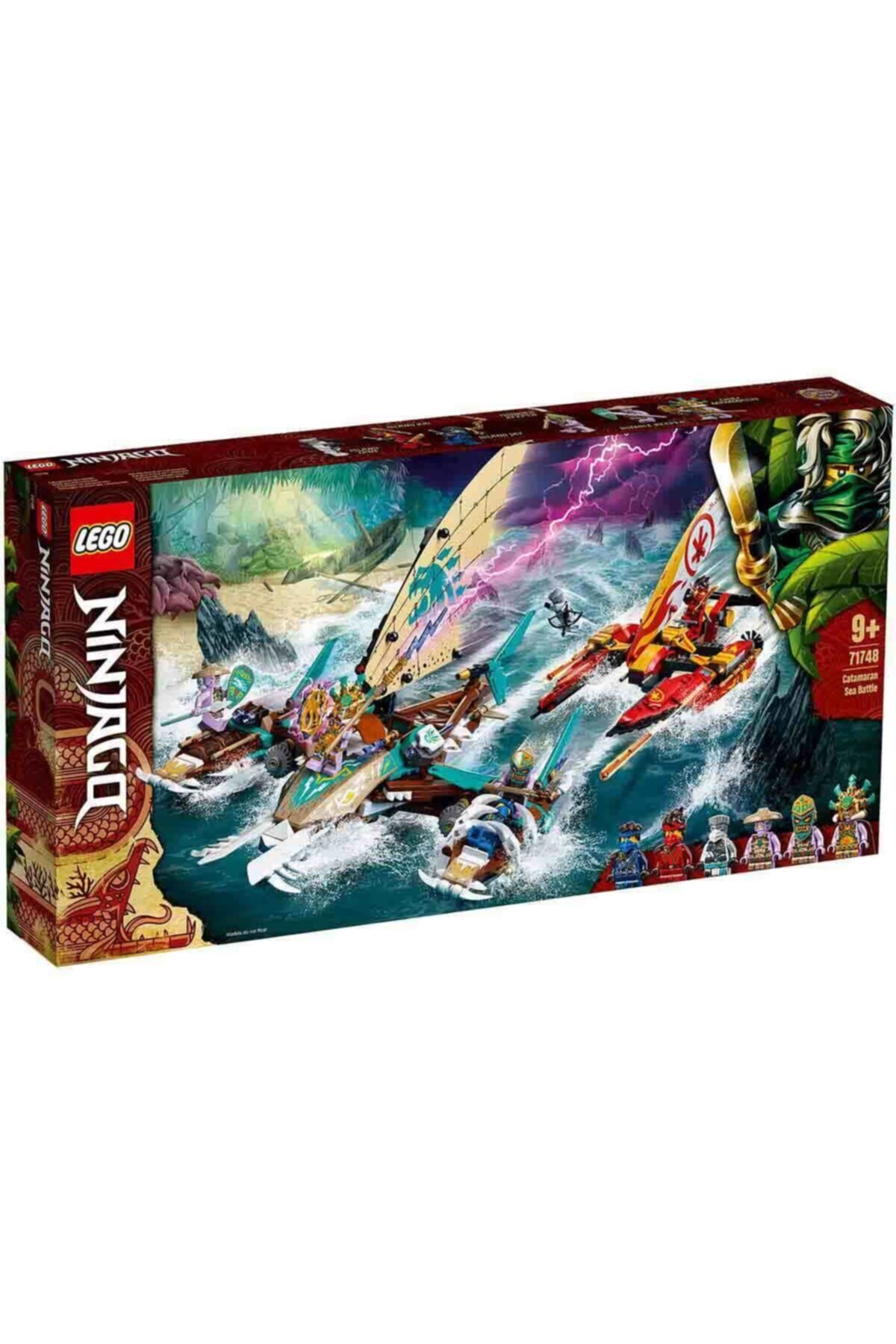 لگو و اسباب بازی های ساخت محور NINJAGO CATAMARAN SEA BATTLE 71748 اورجینال LEGO