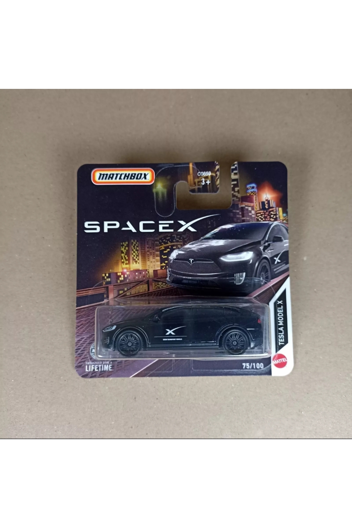 ماشین اسباب بازی MATCHBOX 2024 TESLA MODEL X SPACE TOY COLLECTION هات ویلز اورجینال HOT WHEELS