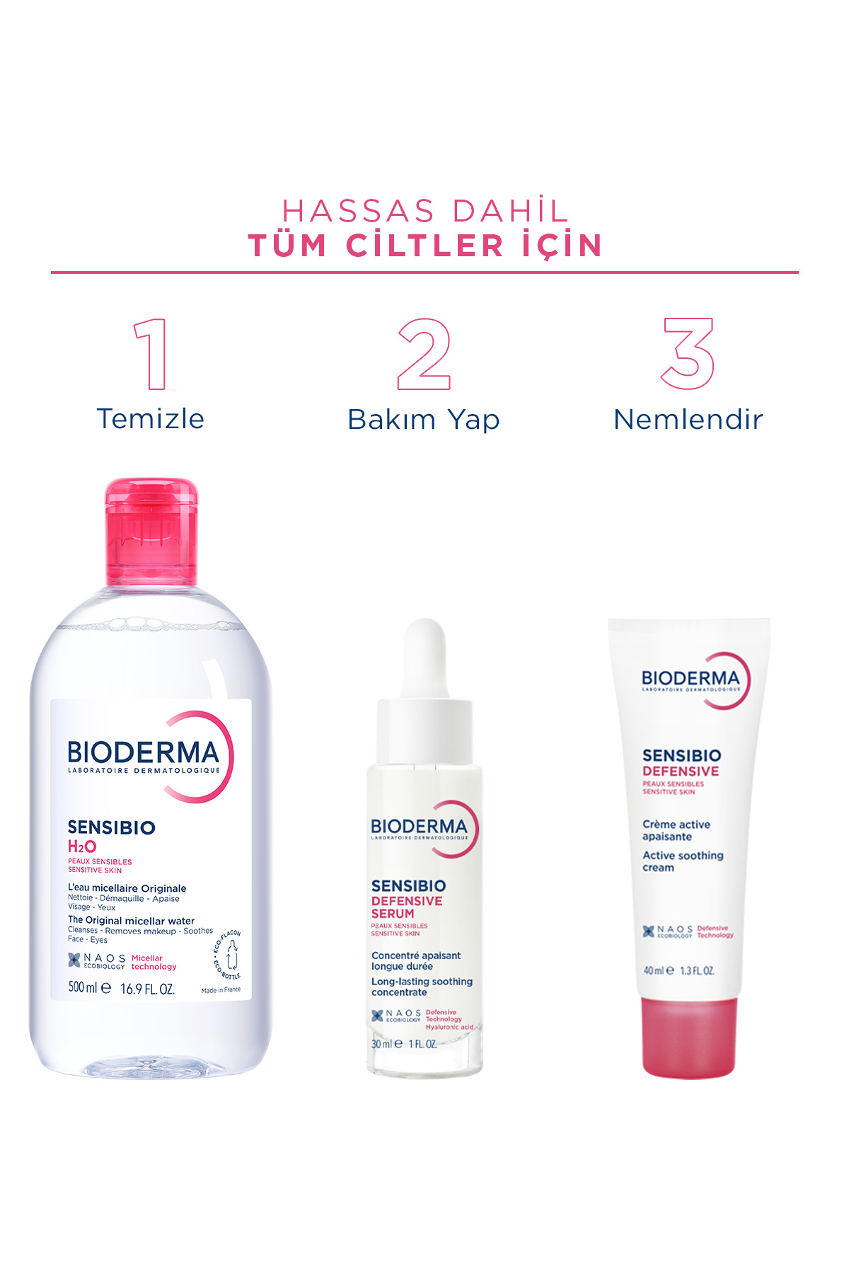 پک 2 عددی محلول پاک کننده آرایش  پوست خشک تا نرمال با حجم 500 میل بایودرما Bioderma