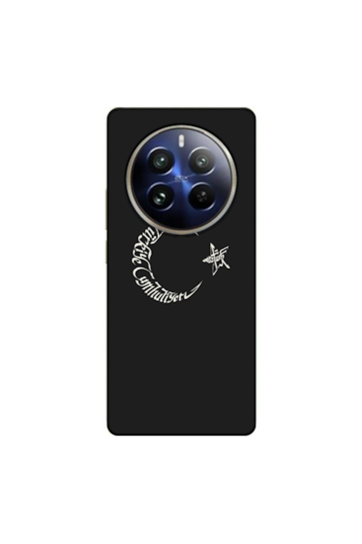 کاور و قاب هلالی ستاره سازگار با REALME 12 4G سیلیکونی آتاتورک طرح دار اورجینال Zebana