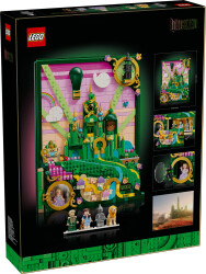 تابلو دیواری ساختنی شهر زمرد ویکد لگو LEGO مدل 75685، ۱۵۱۸ قطعه، مناسب بزرگسالان