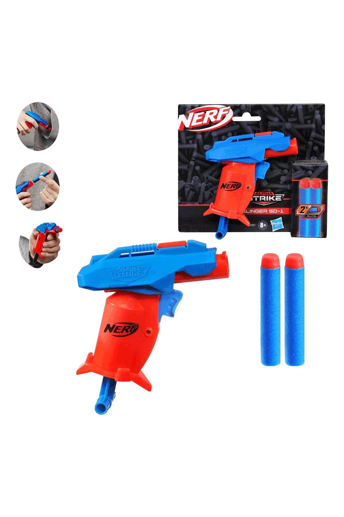 تفنگ های اسباب بازی و آب ALPHA STRIKE SLINGER SD 1 PRODUCT NERF ELITE GIFT نرف اورجینال Nerf