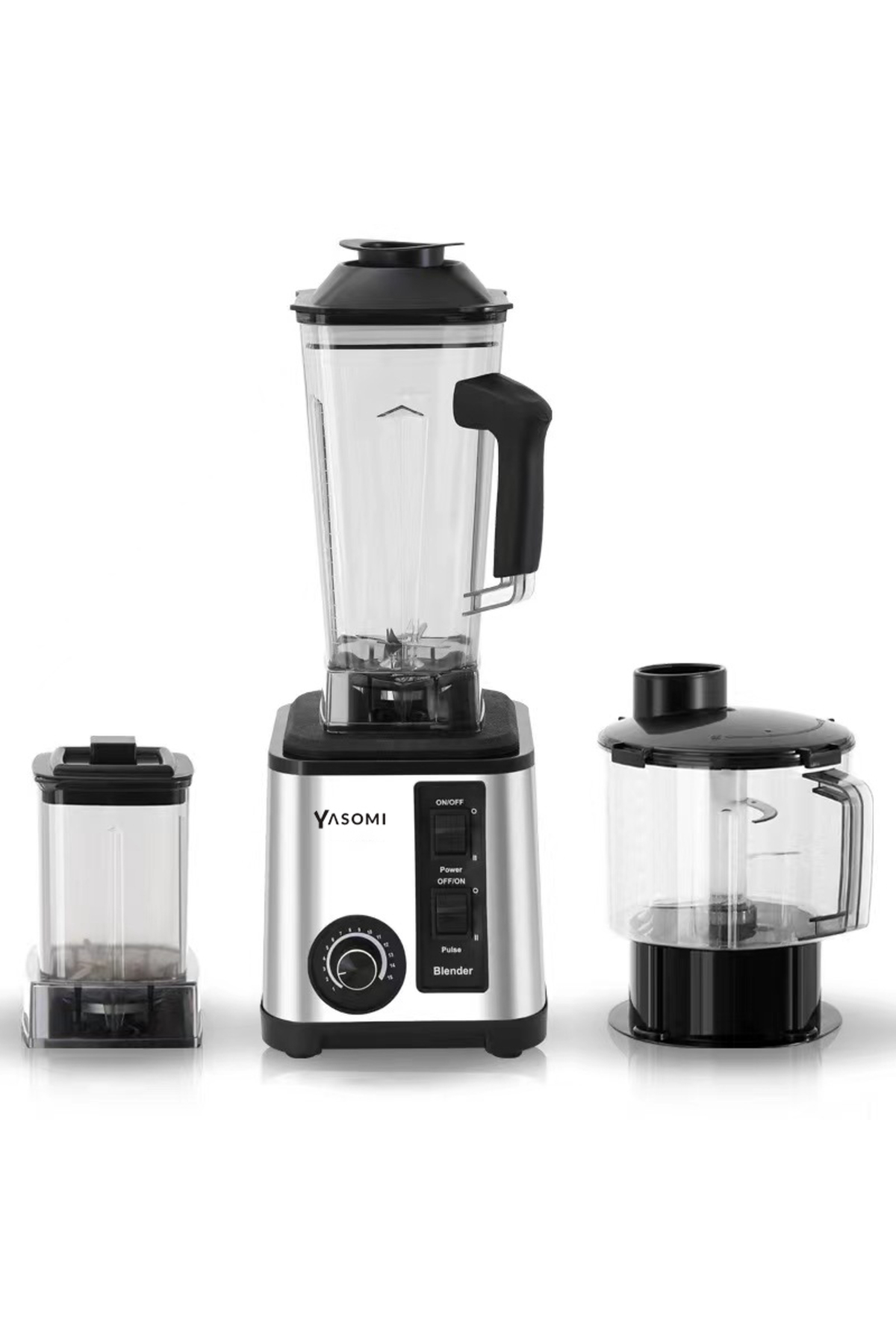 ست مخلوط کن با ظرفیت کاسه یخ شکن 5042 800W SUPER MIX 3LT اورجینال Yasomi
