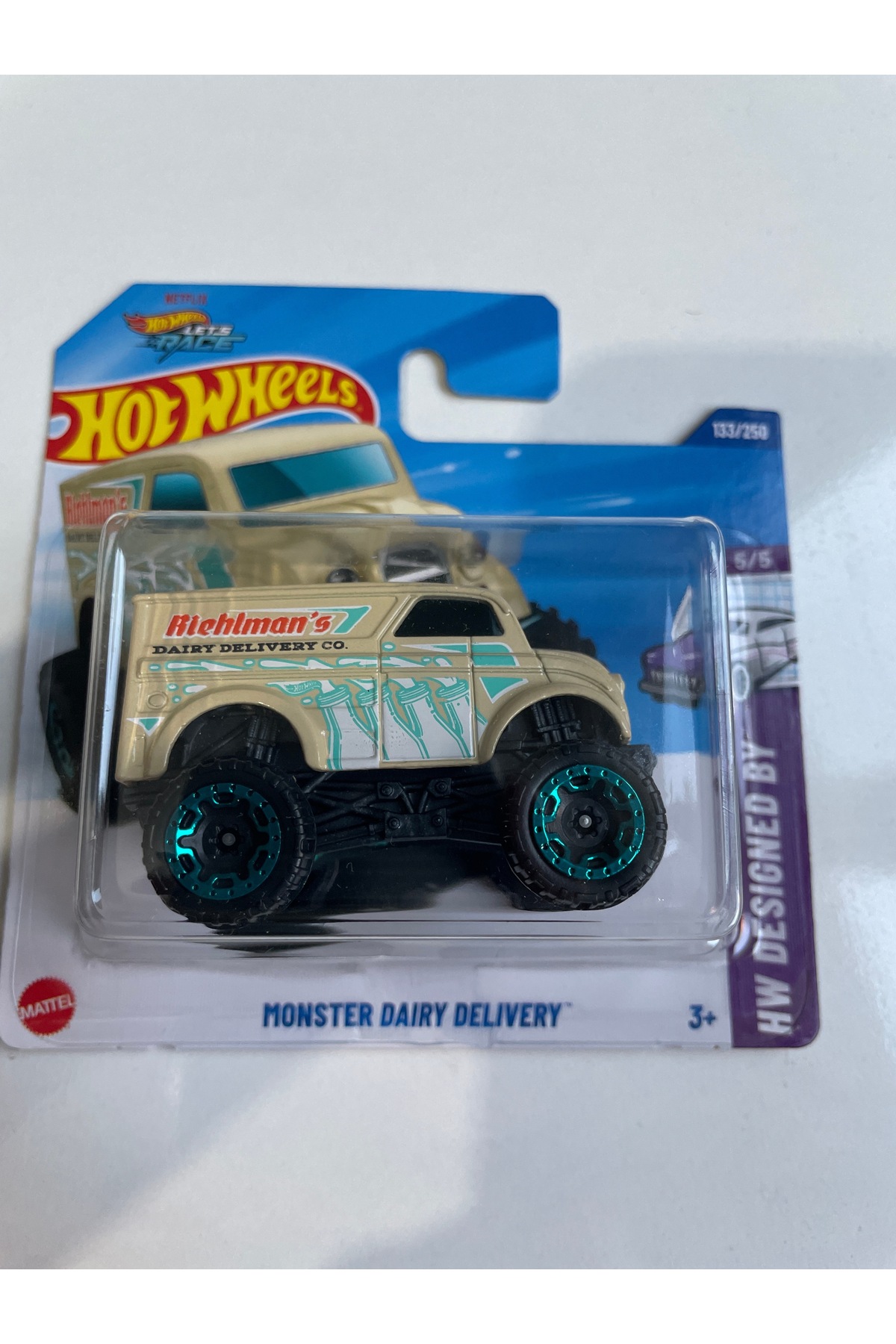 ماشین اسباب بازی هیولا لبنیات هات ویلز اورجینال HOT WHEELS