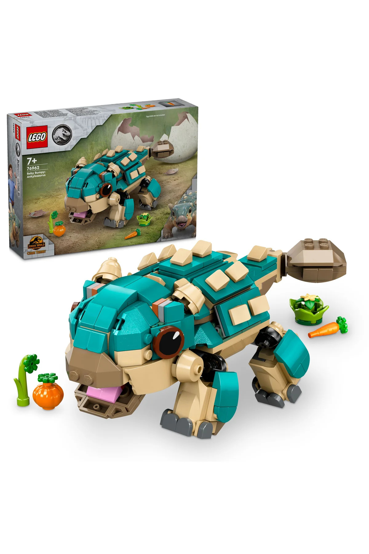 لگو و اسباب بازی های ساخت محور ® JURASSIC WORLD BABY BUMPY: ANKYLOSAURUS 76962 CREATIVE TOY BUILDING SET FOR KIDS 7+ 358P اورجینال LEGO