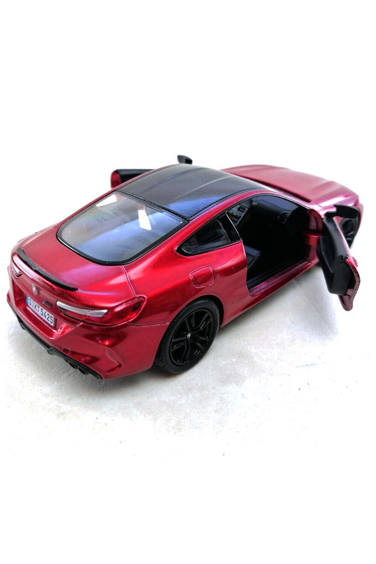 مدل خودرو ماشین BMW M8 COMPETITION COUPE 1:38 قرمز PULL AND DROP اورجینال Kinsmart