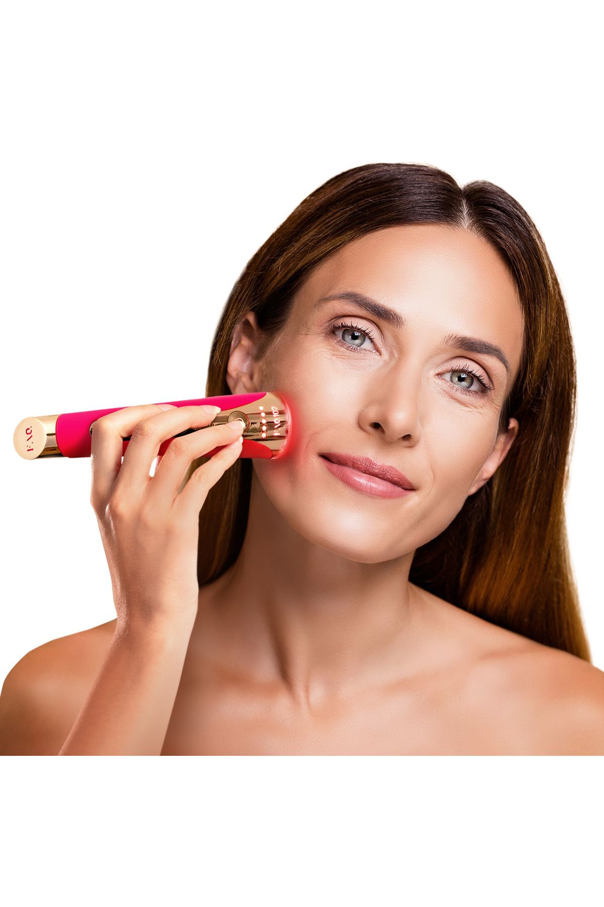 ماساژور صورت پرسش‌های متداول™ 102 دستگاه ضد پیری پیشرفته بالینی PINK RUBY اورجینال Foreo