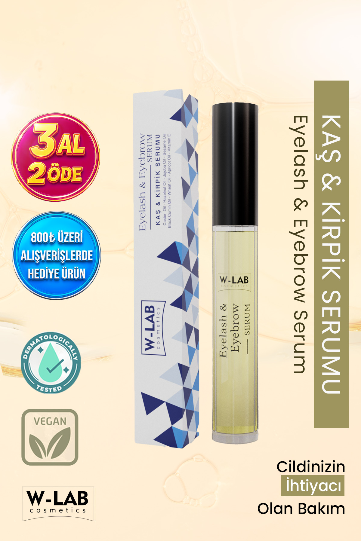 سرم ابرو و مژه 10 میل W-Lab Kozmetik