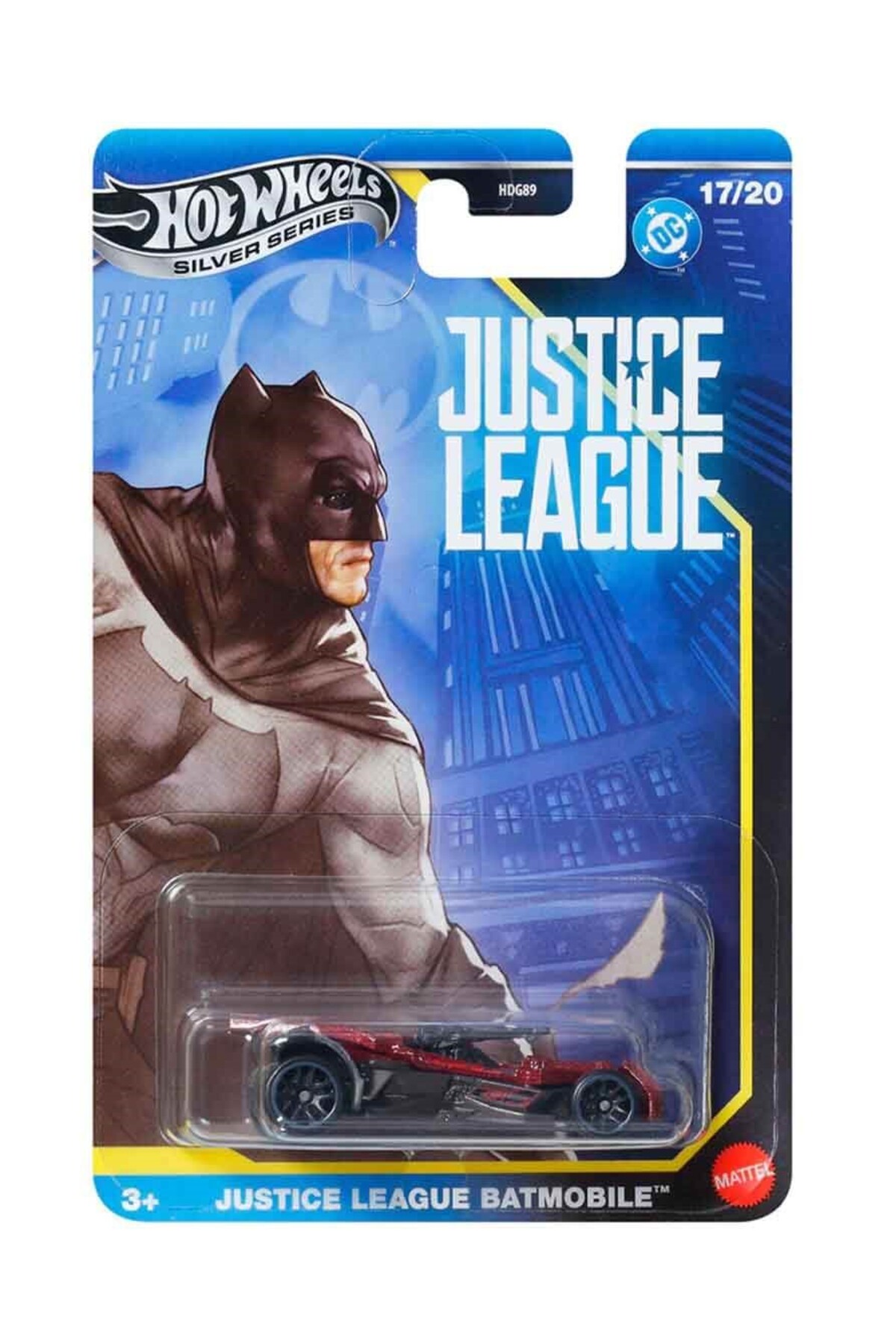 ماشین اسباب بازی BATMAN VEHICLES HDG89 JBY08 JUSTICE LEAGUE BATMOBILE از ترکیه HOT WHEELS