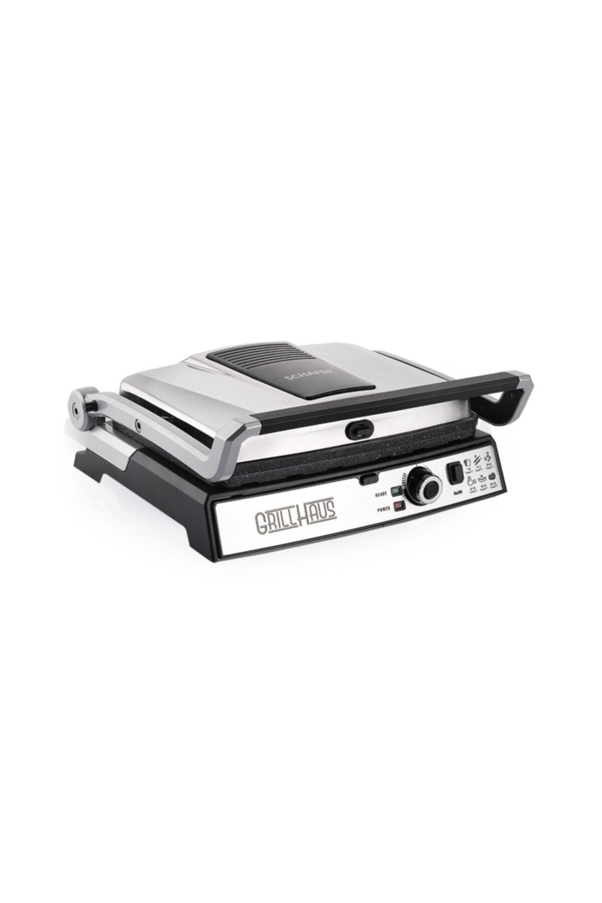 دستگاه ساندویچ و تست گریل توستر INOX نسل جدید هاوس گرانیت 2000W اورجینال Schafer