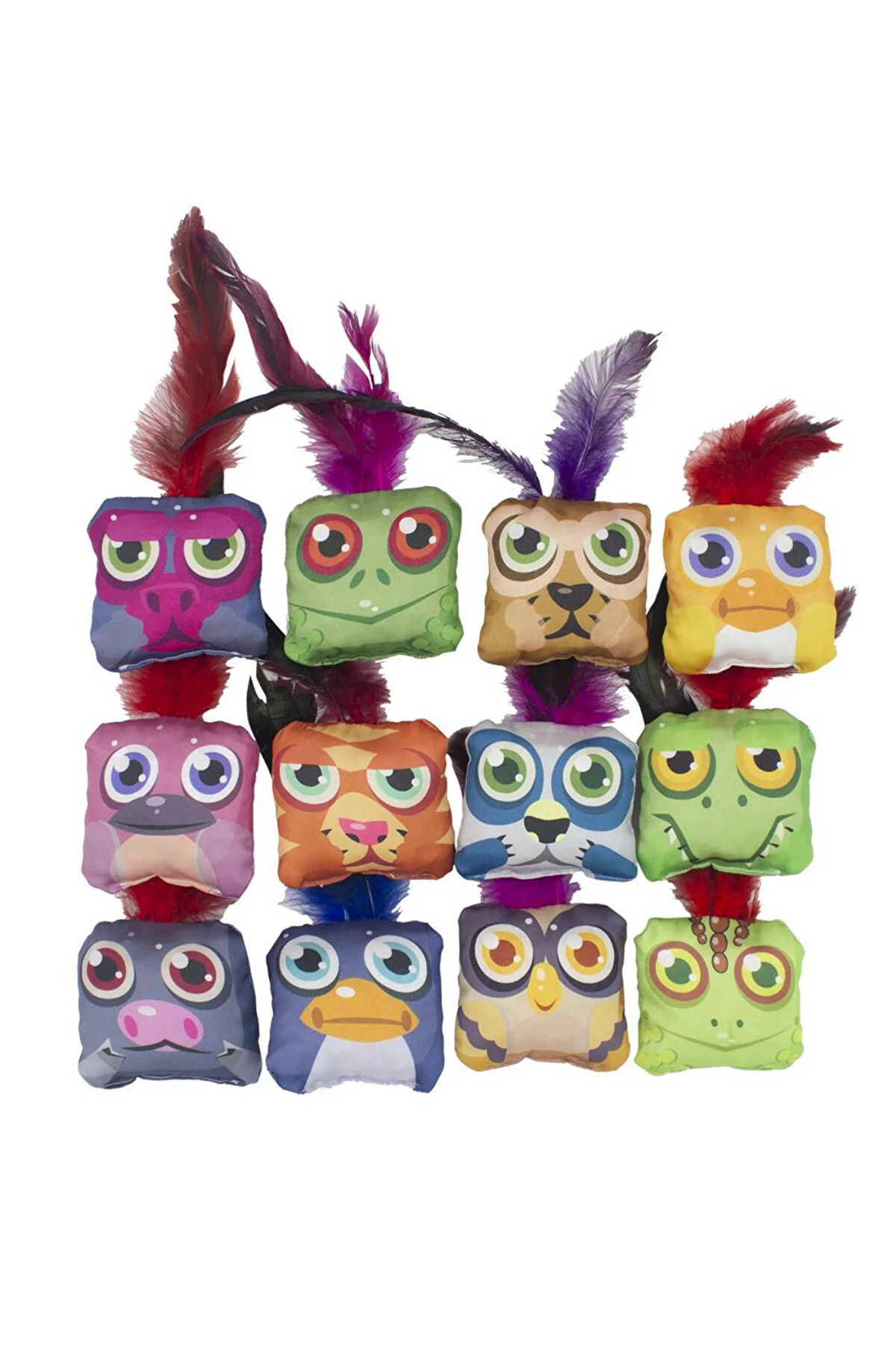 اسباب‌بازی بالش کت‌نیپی گربه، کت تویز CAT TOYS، مدل 6174 چندرنگ
