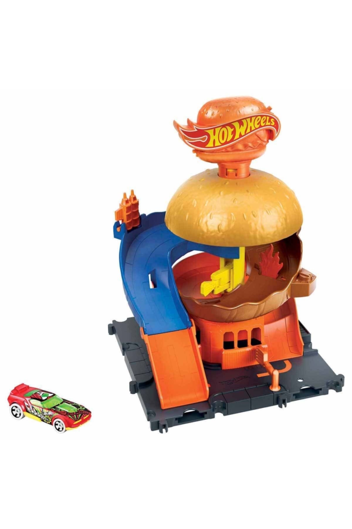 ماشین اسباب بازی سریال LIFE CITY HDR24 DOWNTOWN BURGER DRIVE THRU هات ویلز اورجینال HOT WHEELS