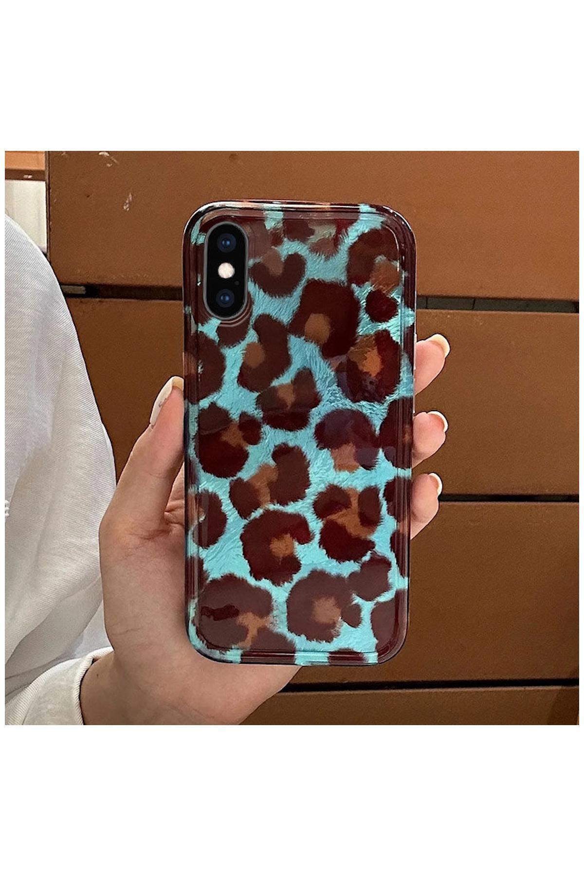 کاور و قاب سازگار APPLE IPHONE XS MAX سیلیکونی ZEBANA LUXE LEOPARD قهوه ای اورجینال Zebana