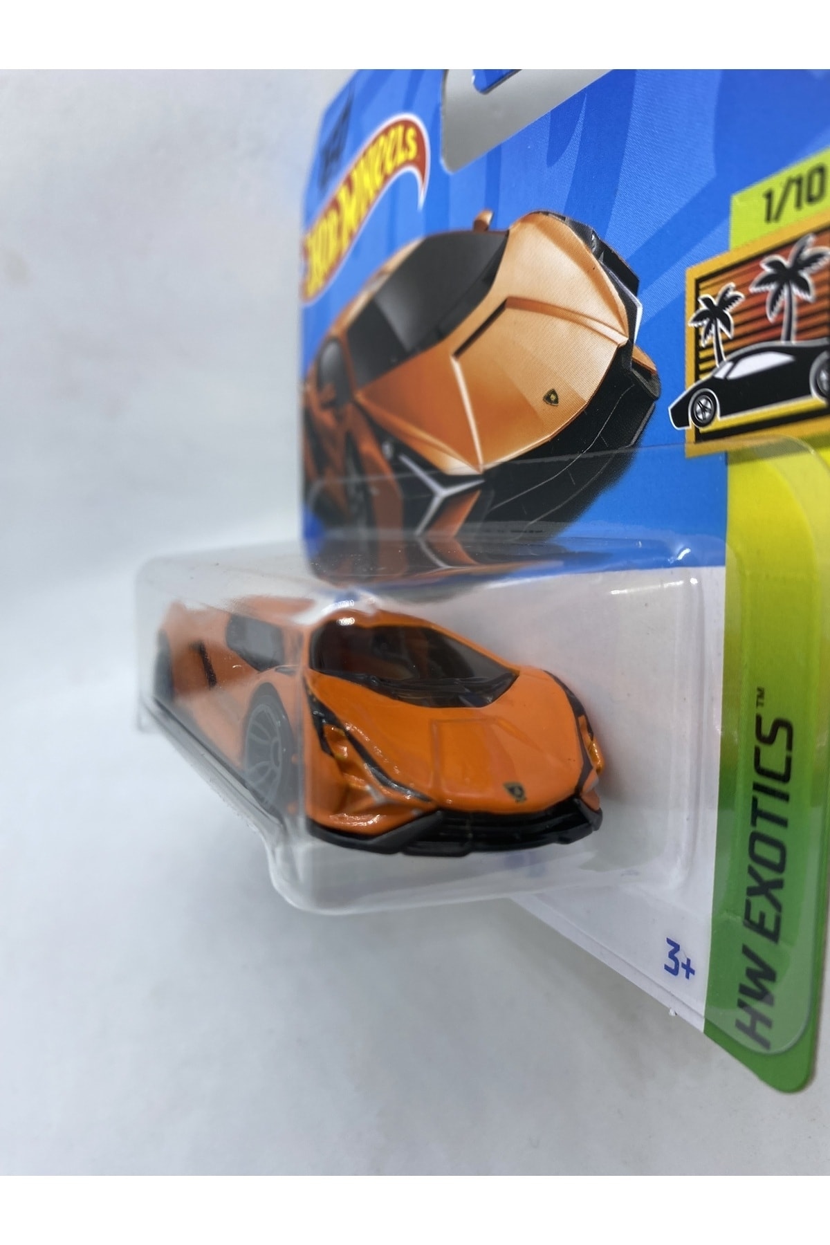 ماشین اسباب بازی LAMBORGHINI SIAN FKP 37 مدل نارنجی هات ویلز اورجینال HOT WHEELS