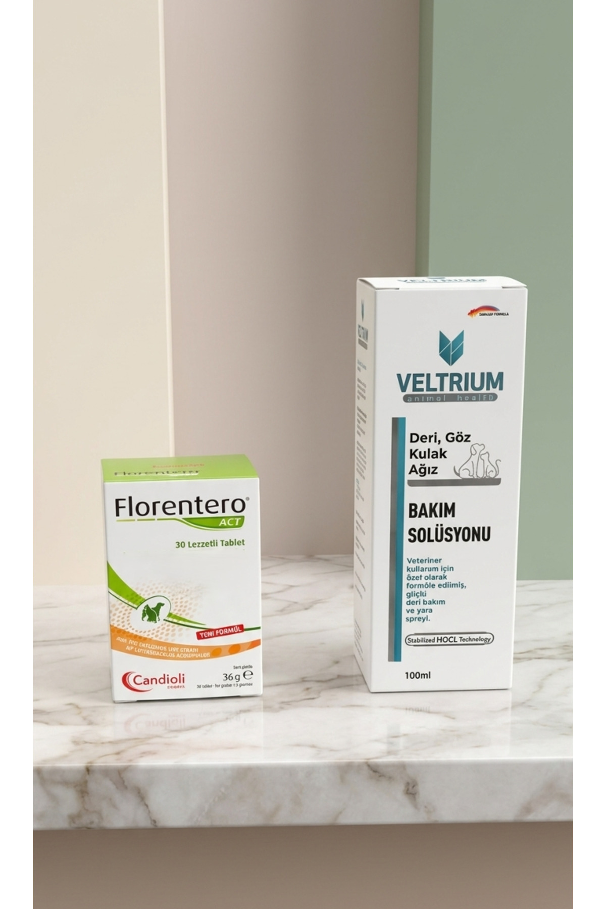 مجموعه قرص Florentero و محلول مراقبتی VELTRIUM کندیولی candioli