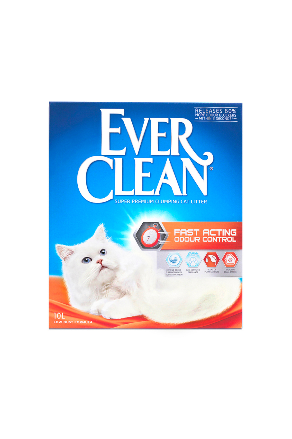 خاک گربه جاذب سریع بو ۱۰ لیتری اورکلین Ever Clean