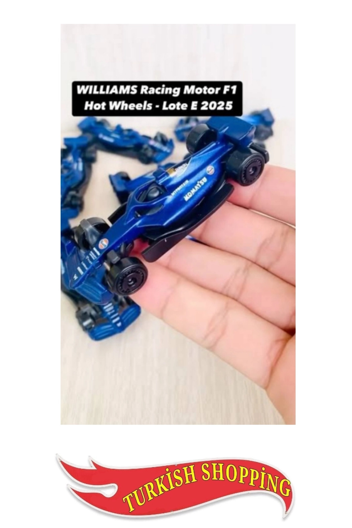 ماشین اسباب بازی 2025 مورد 1:64 مقیاس فرمول 1 ویلیامز محصول دارای مجوز هات ویلز اورجینال HOT WHEELS