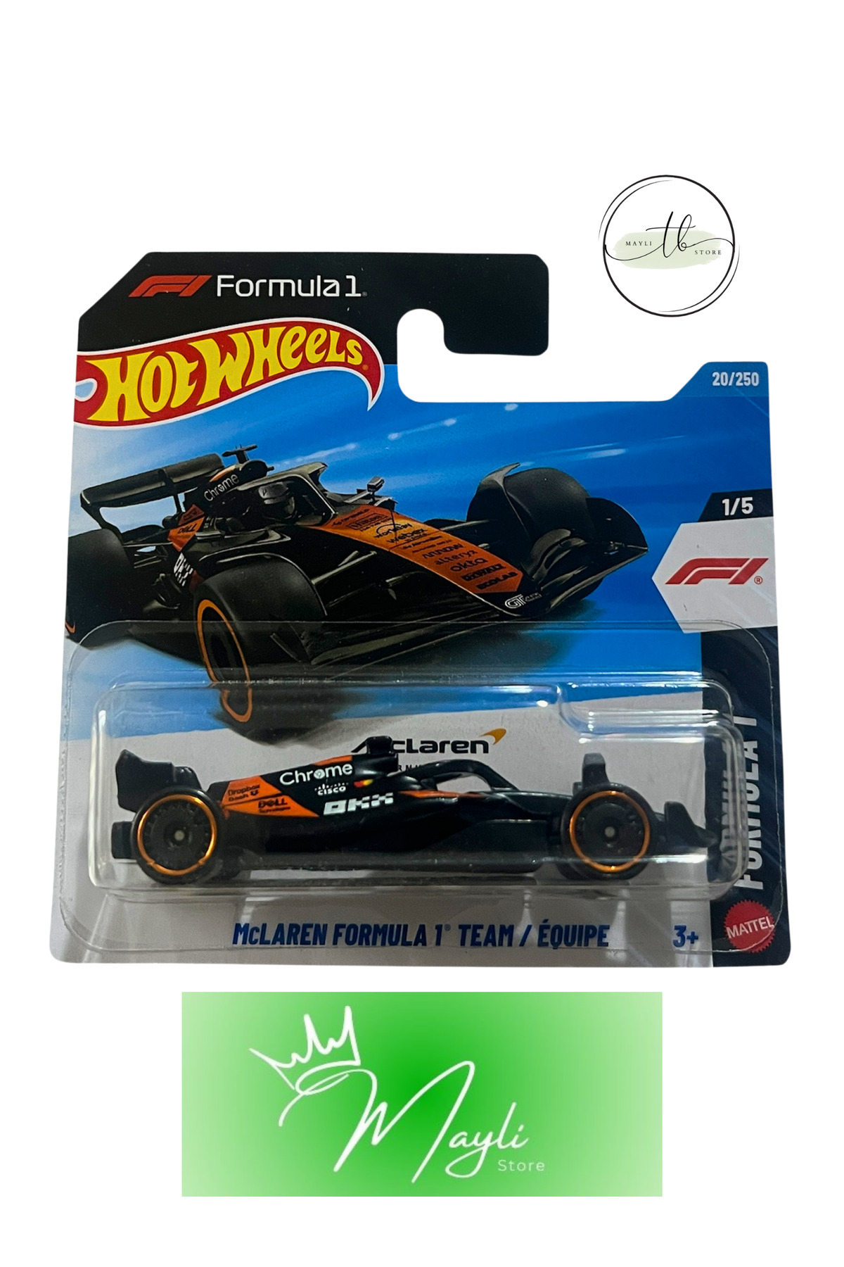 ماشین اسباب بازی FORMULA 1 MCLAREN TEAM EQUIPE 64 SCALE 20 250 JJH95 N521 2026 HOT WHEELS