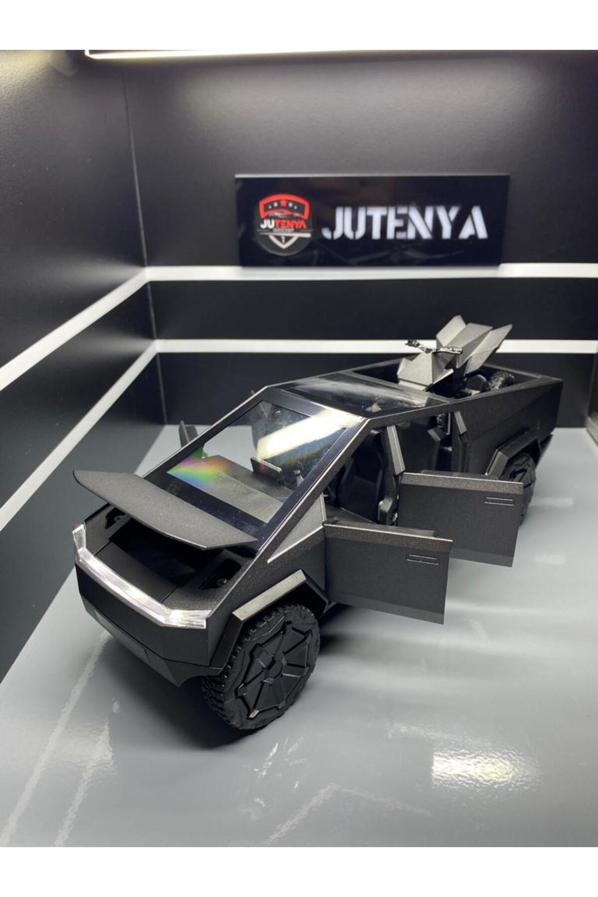 مدل خودرو TESLA CYBERTRUCK 1:24 SCALE DIECAST METAL MODEL CAR COLLECTIVE WITH SOUND AND LIGHT PULL RELEASE اورجینال Jutenya