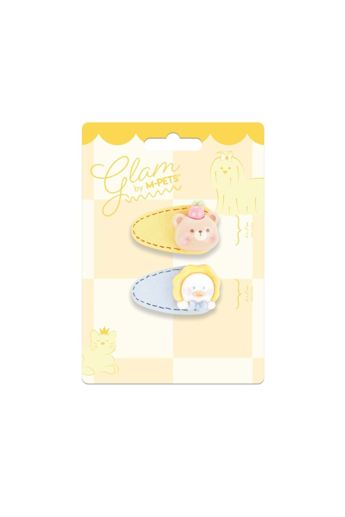 گیره تزئینی سگ Glam زرد ام‌پتس M-PETS