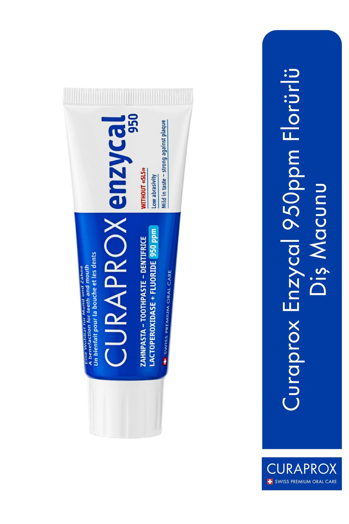 خمیردندان خمیر دندان انزیکال 950 پی ام 75 میل Curaprox