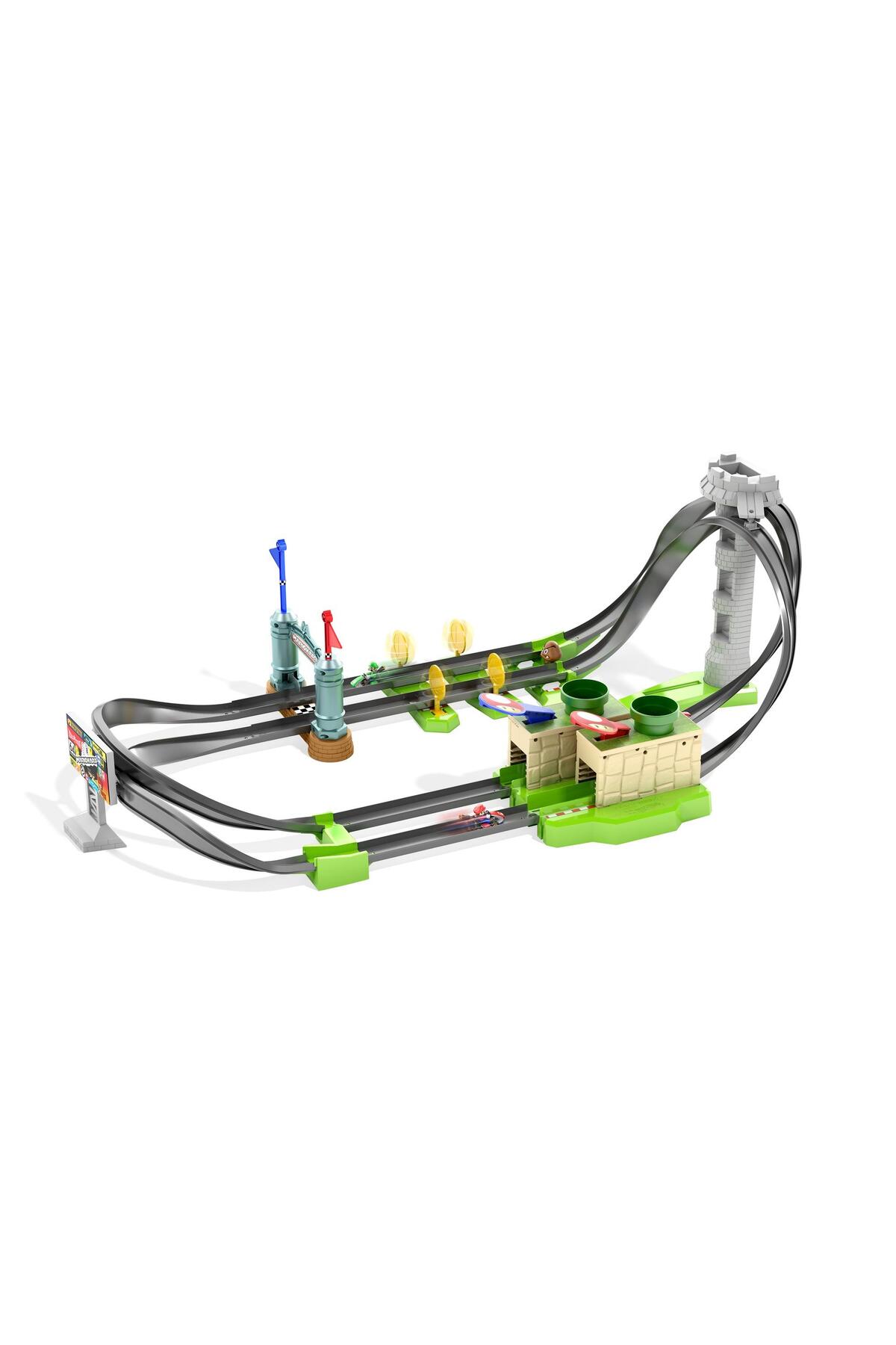 ماشین اسباب بازی مجموعه مسابقه پیست ماریو کارت کریزی تورن GHK15 از ترکیه HOT WHEELS