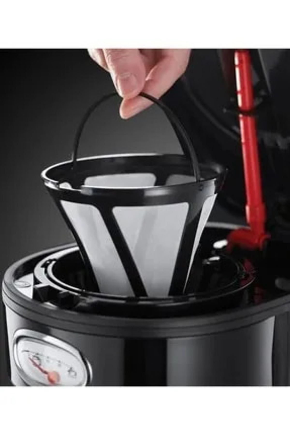 قهوه ساز فیلتری دستگاه شیشه ای مشکی کلاسیک رترو اورجینال Russell Hobbs
