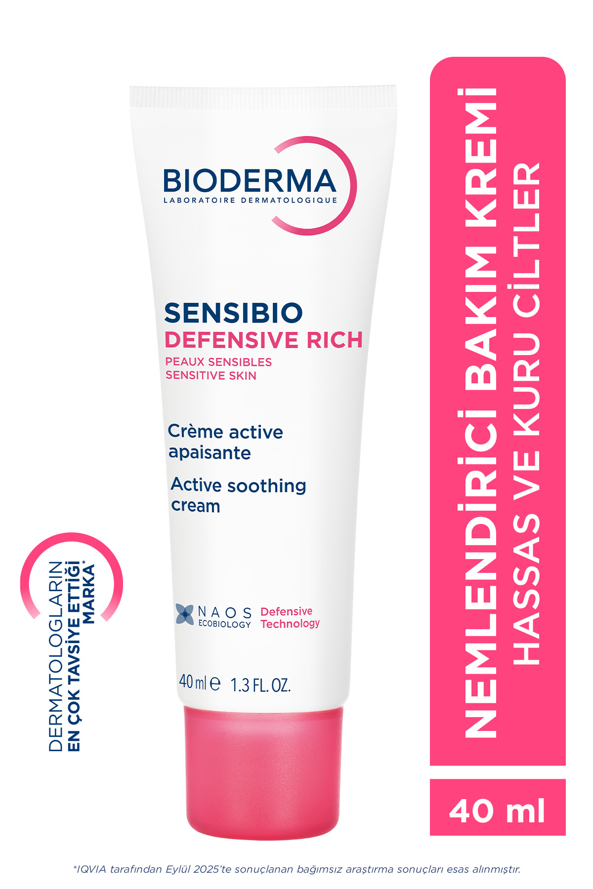 کرم ضد التهاب پوست های حساس مدل Defensive Rich با حجم 40 میل بایودرما Bioderma