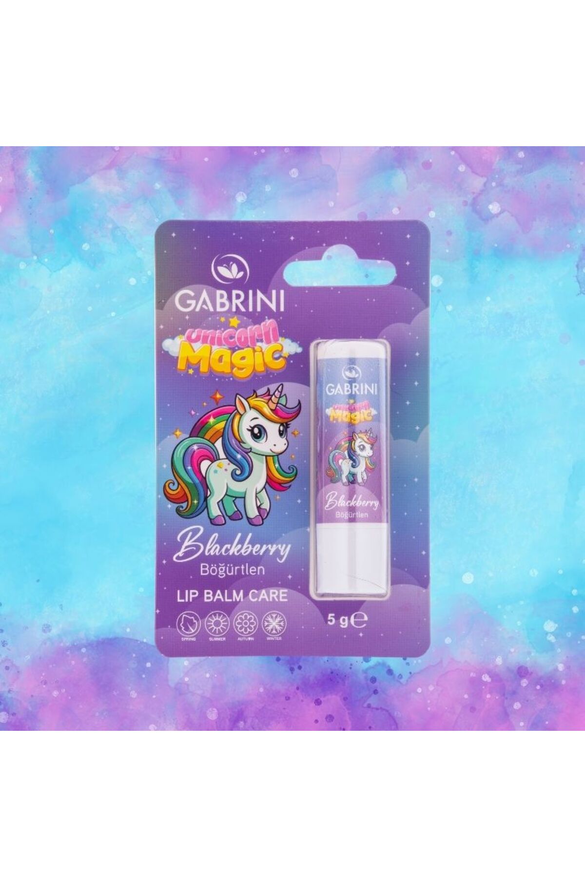 کرم لب و اسکراب BLACKBERRY LIPCARE UNICORN KIDS اورجینال Gabrini