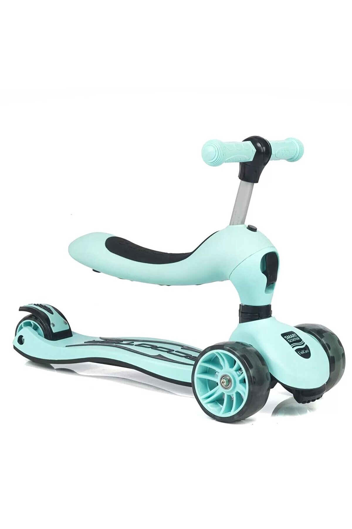 اسکوتر کودکان کودک هوشمند UNICARE با صندلی فیروزه ای baby toys