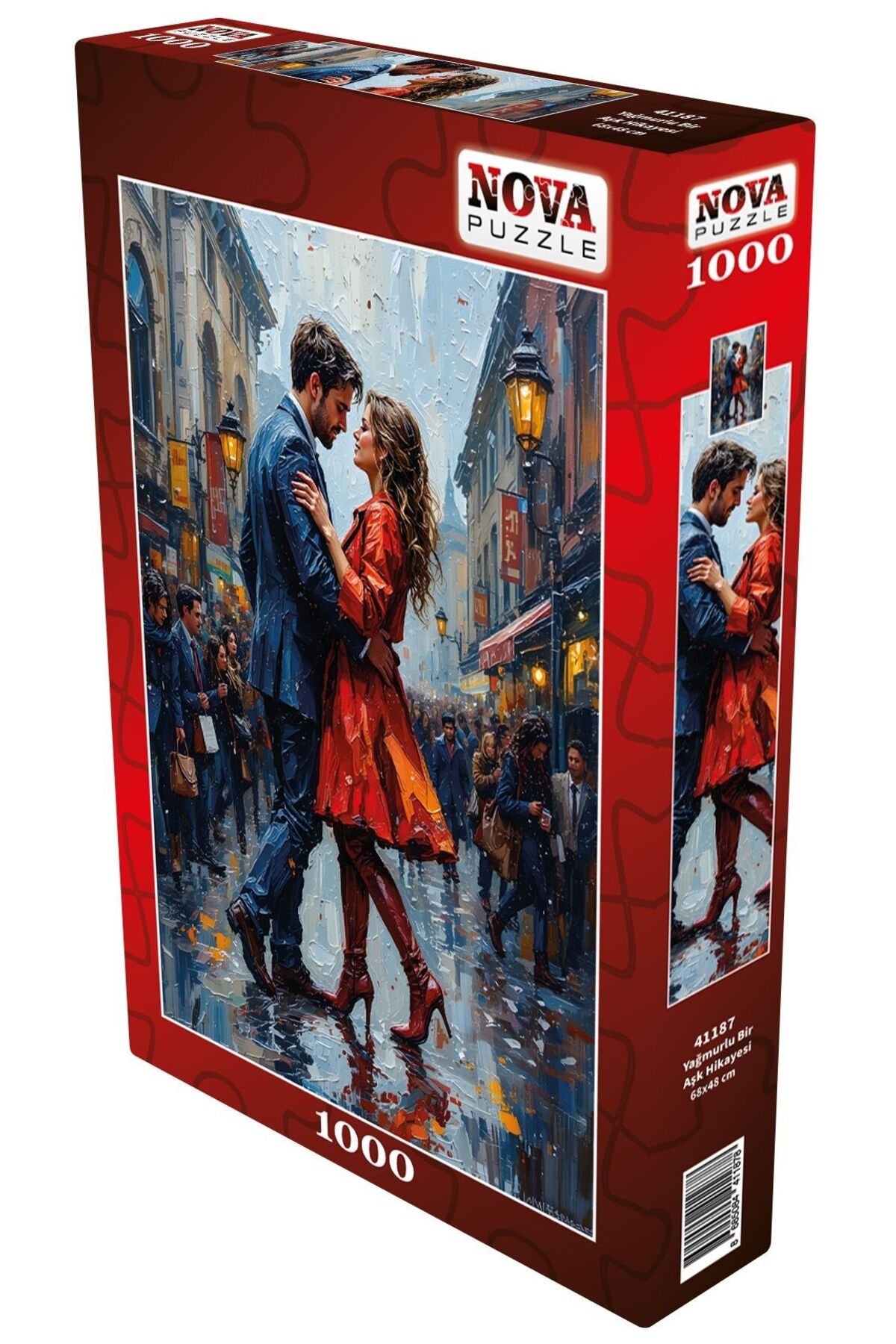پازل 1000 تکه داستان عشق بارانی زن و مرد رقصنده Nova Puzzle