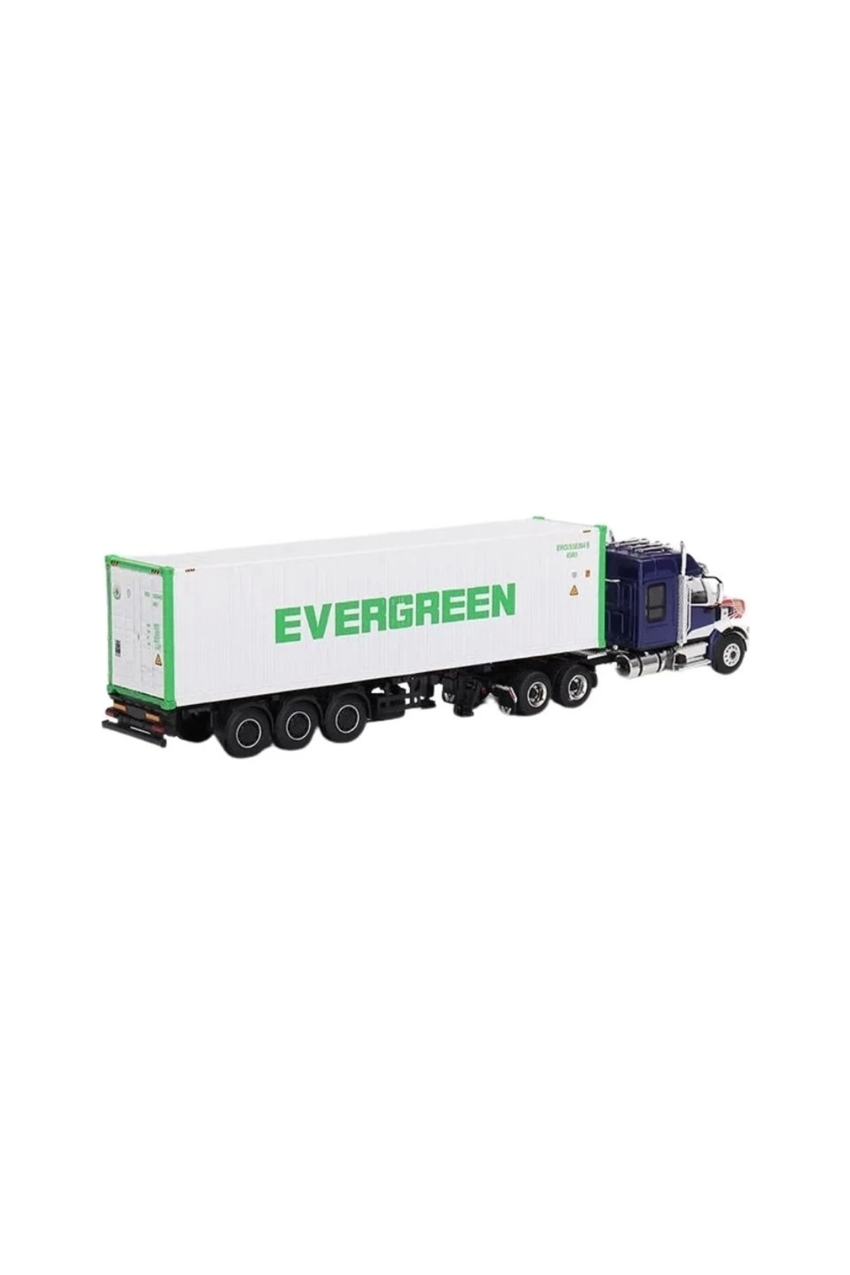 مدل خودرو 597 WESTERN STAR 49X BLUE W 40' REEFER CONTAINER EVERGREEN اورجینال mini gt
