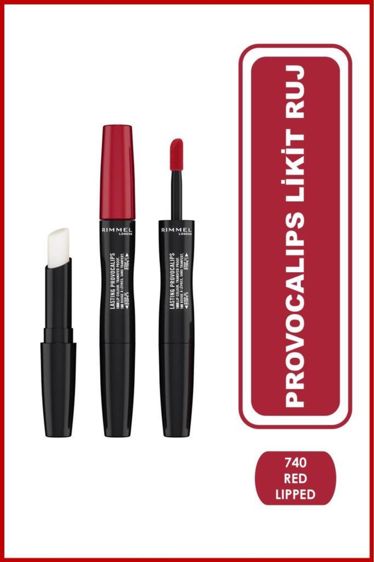 رژ لب PROVOCALIPS LIKIT LIP گرفتار قرمز 740 Rimmel London