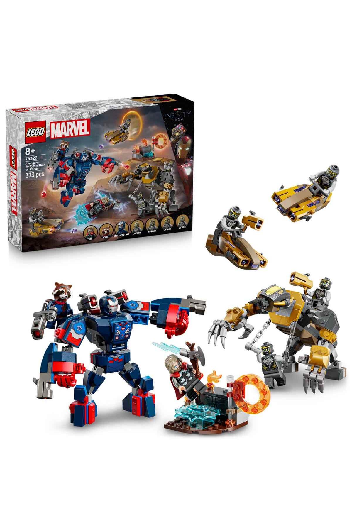 لگو و اسباب بازی های ساخت محور ǀ MARVEL AVENGERS: ENDGAME THOR VS. CHITAURI 76322 برای کودکان 8 سال به بالا اورجینال LEGO