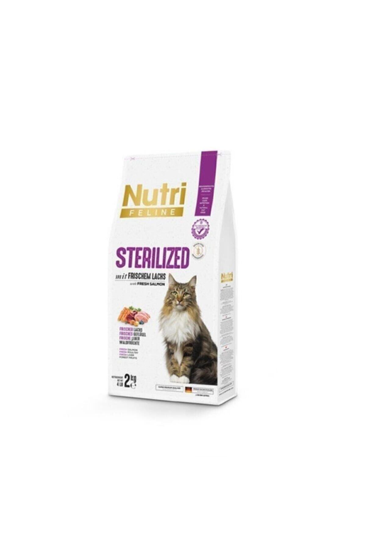 غذای خشک گربه عقیم‌شده نوتری فیلاین nutrifeline Nutri Feline سری Sterilized با سالمون تازه، ۲ کیلوگرم