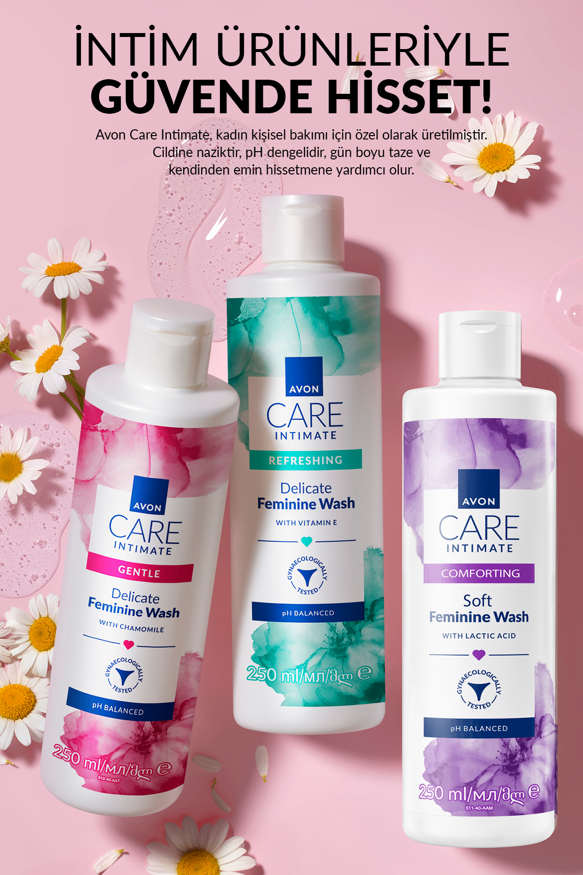 محصول مراقبت ناحیه تناسلی با ویتامین E و حجم 250 میلی لیتر آون Avon