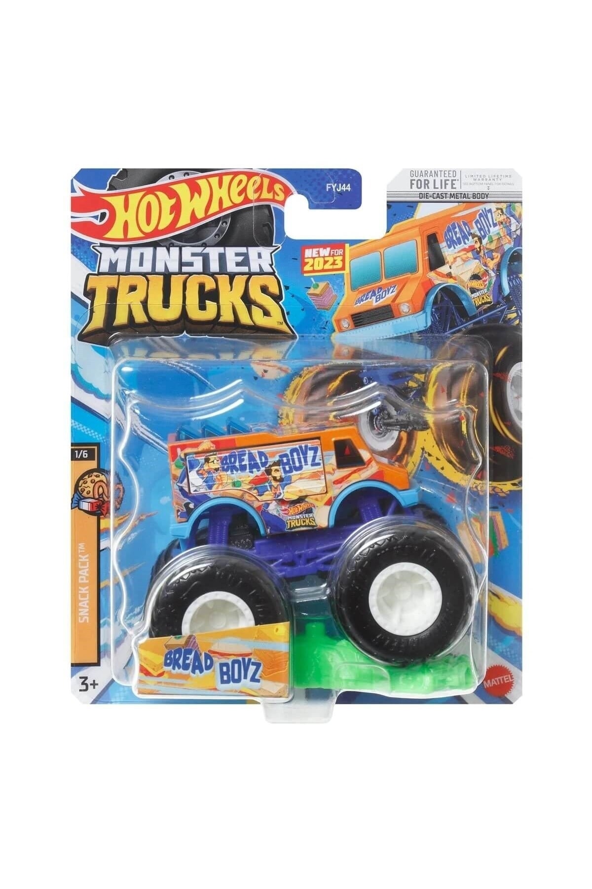 ماشین اسباب بازی MATTEL MONSTER TRUCKS نان BOYZ HLR89 هات ویلز اورجینال HOT WHEELS