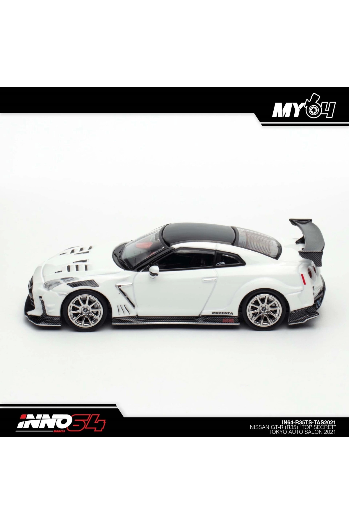مدل خودرو INNO 1 64 NISSAN GT R R35 TOP SECRET TOKYO AUTO SALON 2021 اورجینال Inno 64 Models