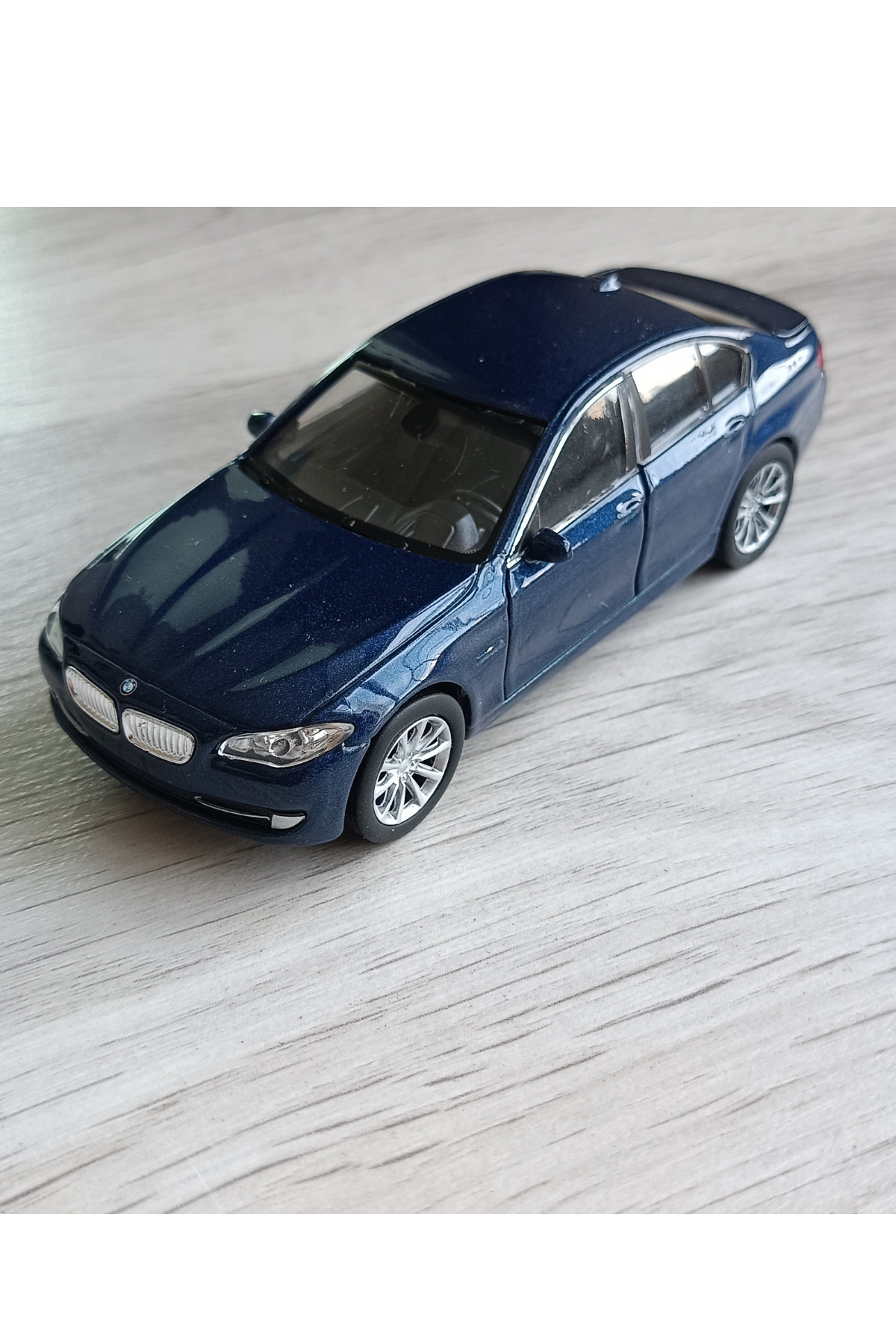 ماشین اسباب بازی BMW 535I DIECAST TOY METAL CAR PULL AND DROP 1:32 BLUE Nostalji Kutusu