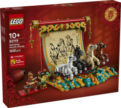 مجموعه ساختنی و نمایشی تابلو چهار اسب دونده لگو LEGO آیکونیک مدل 80119، ۱۶۵۰ قطعه