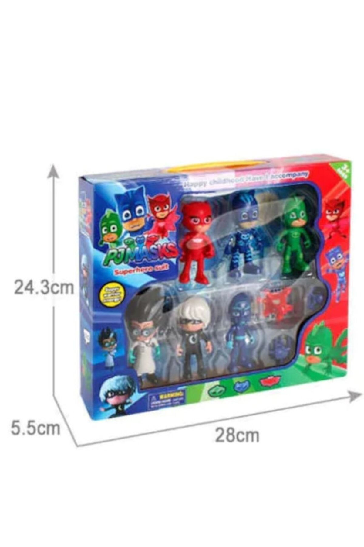 اسباب بازی های فیگور دیگر ست 6 تایی پی جی ماسک پیژاماسکلیلر جعبه دار از ترکیه Pj Masks