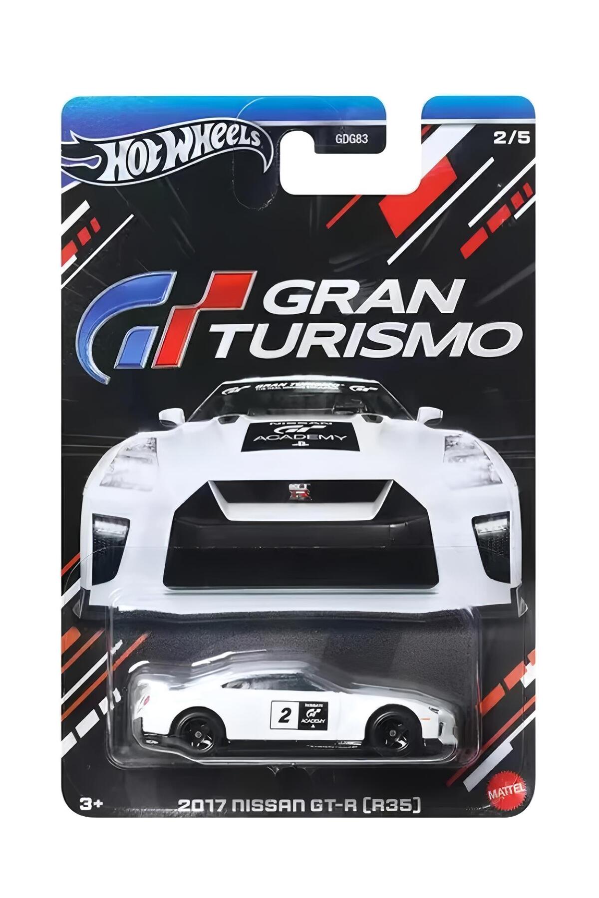ماشین اسباب بازی GRAN TURISMO 2017 NISSAN GT R R35 کارت بلند هات ویلز اورجینال HOT WHEELS