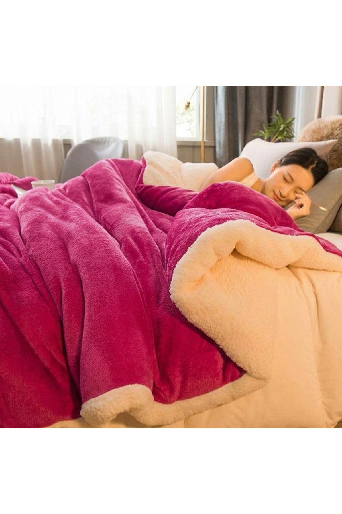 پتوی یک‌نفره دوطرفه شرپا پولار مولبری Mulberry، مشکی، 160 × 220 سانتی‌متر