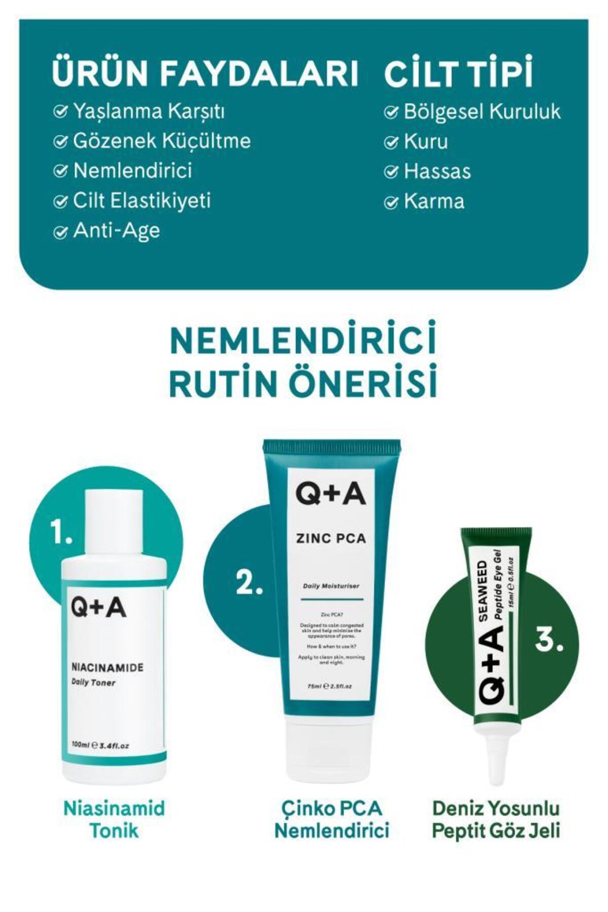 Q+A مرطوب کننده زینک PCA 75 میلی لیتر