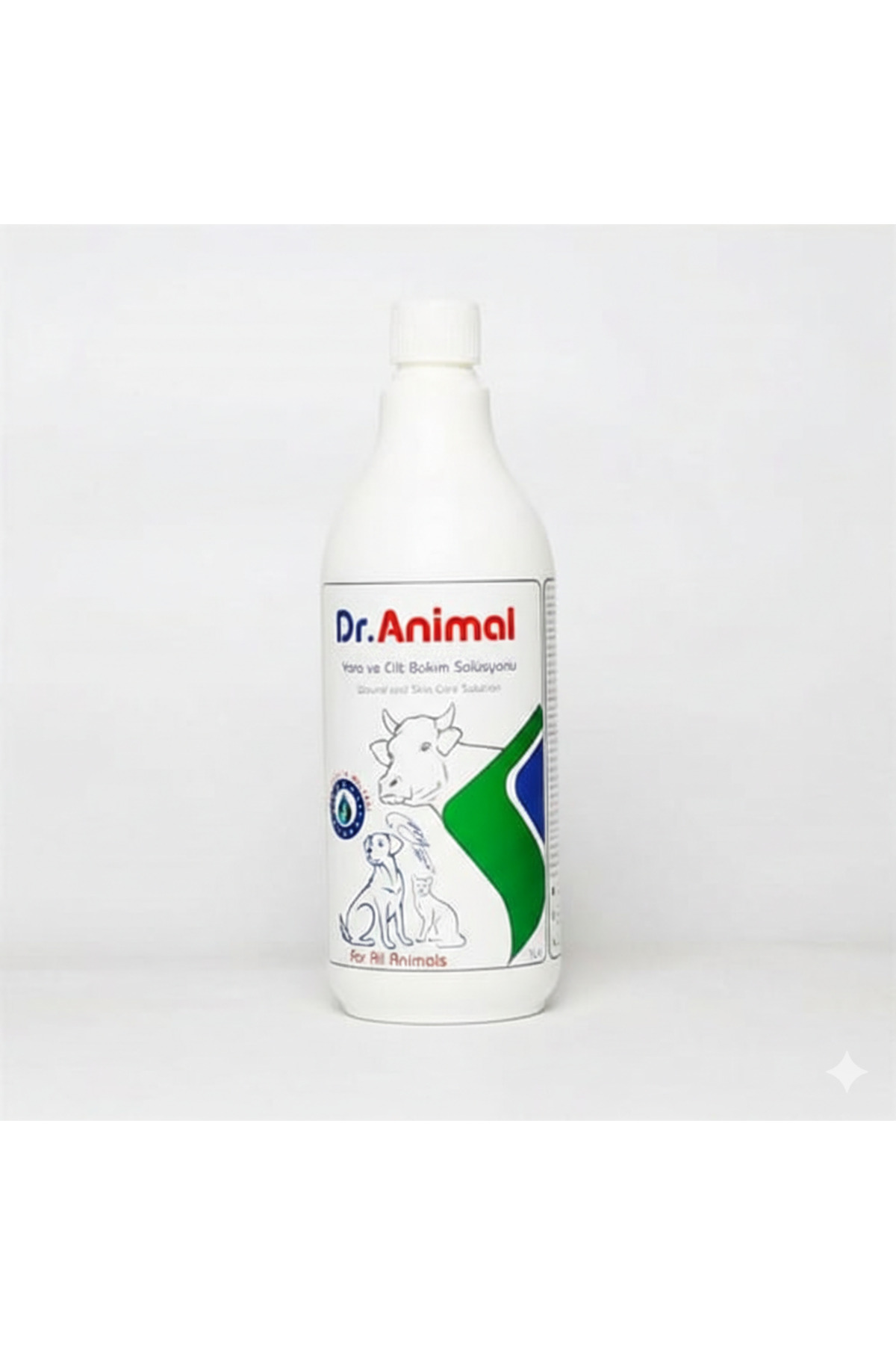 محلول مراقبت از زخم و پوست دکتر انیمال Dr. Animal، ۱ لیتر، مناسب همه حیوانات